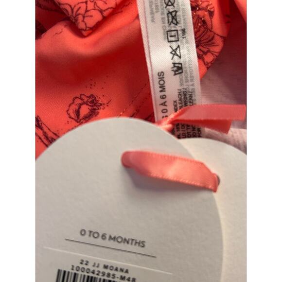 Nwt- Janie and Jack- Disney Moana Palm Toile Headwrap-0-6 months - Picture 5 of 5